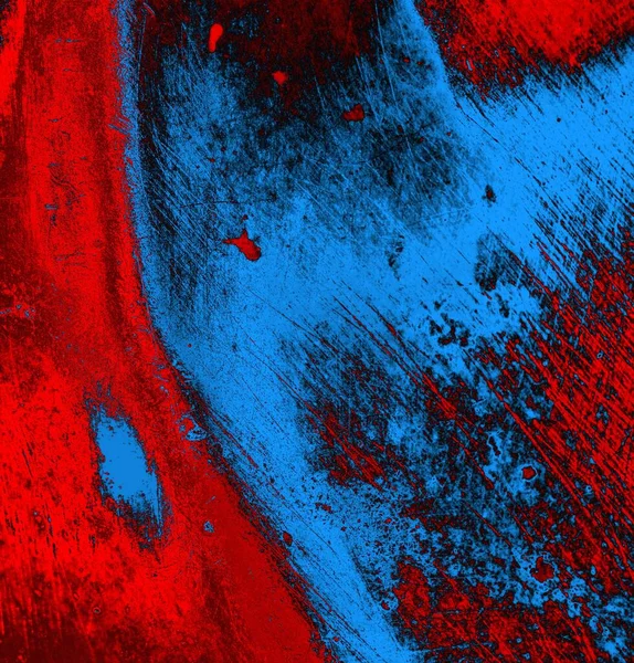 Abstrato Grungy Texturizado Azul Vermelho Fundo — Fotografia de Stock