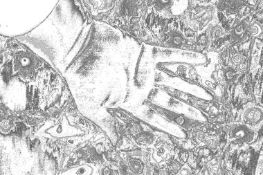 Soyut grungy desenli siyah beyaz arkaplan