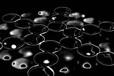 Soyut grungy desenli siyah beyaz arkaplan