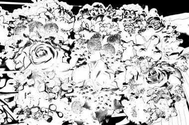 Soyut grungy desenli siyah beyaz arkaplan