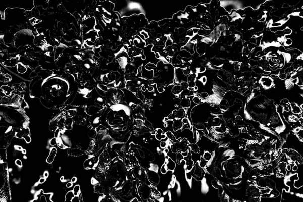 Fondo Blanco Negro Texturizado Grueso Abstracto — Foto de Stock
