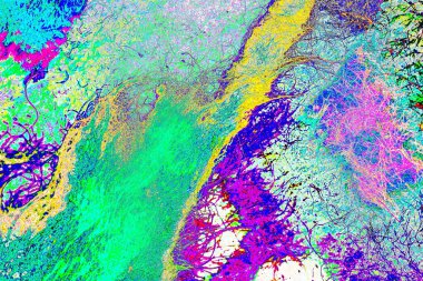 Soyut arkaplan. Çoklu renkli doku çizimi.