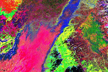 Soyut arkaplan. Çoklu renkli doku çizimi.