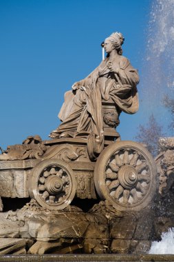Ünlü anıt Cibeles Fuente de Madrid