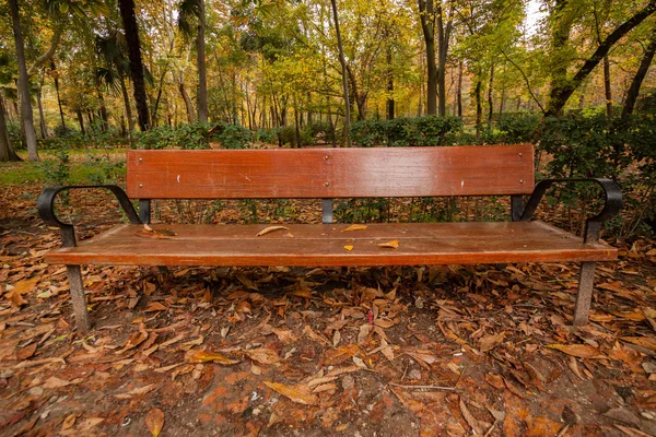 Bank of sitting in the park — Stock Photo, Image