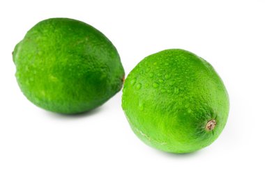 Beyaz izole taze limon kireç
