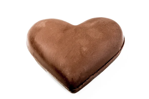 Obraz czekolada palenisko na białym tle — Zdjęcie stockowe