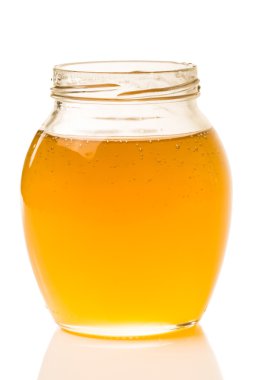 kavanoz bal beyaz arka plan üzerinde izole bir görüntü