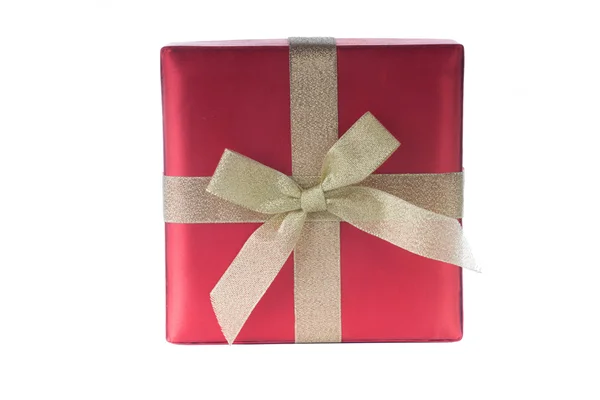 Beautiful present box on white backgound — Stock Photo, Image