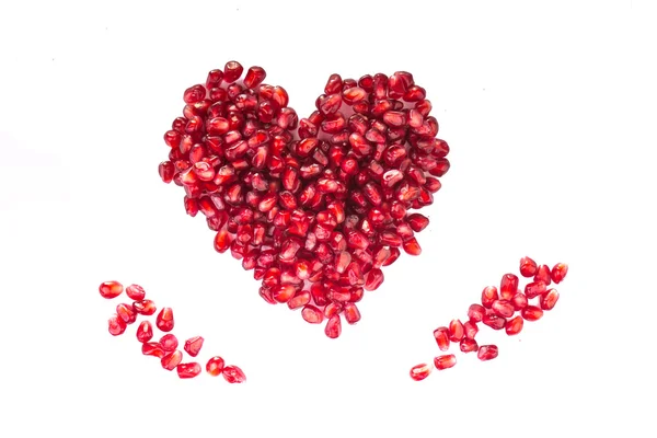 nar taneleri kalpli bir görüntüsünü