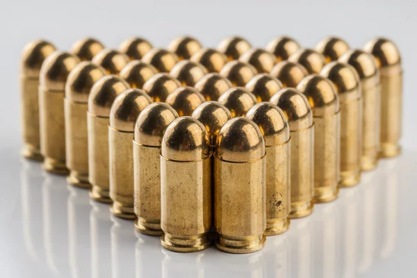 9 mm pistol cartridges — Stock Photo, Image