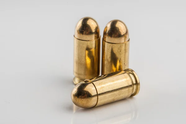 9 mm pistool cartridges — Stockfoto