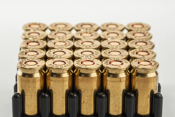 Cartuchos de pistola de 9 mm — Foto de Stock