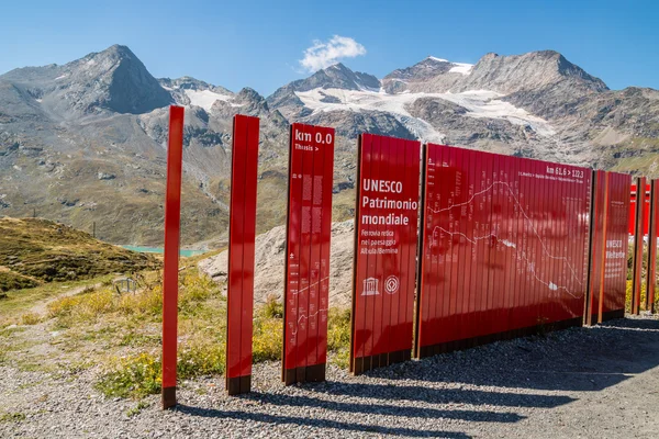 Bernina Express Rhb Tirano Sondrio Lombardia Italia Stock Picture