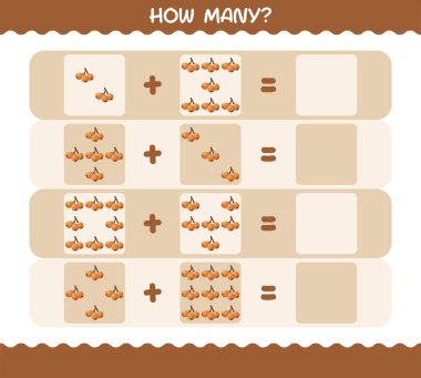 Kaç tane çizgi film mantığı. Oyun sayıyorum. Okul öncesi çocuklar ve bebekler için eğitici bir oyun