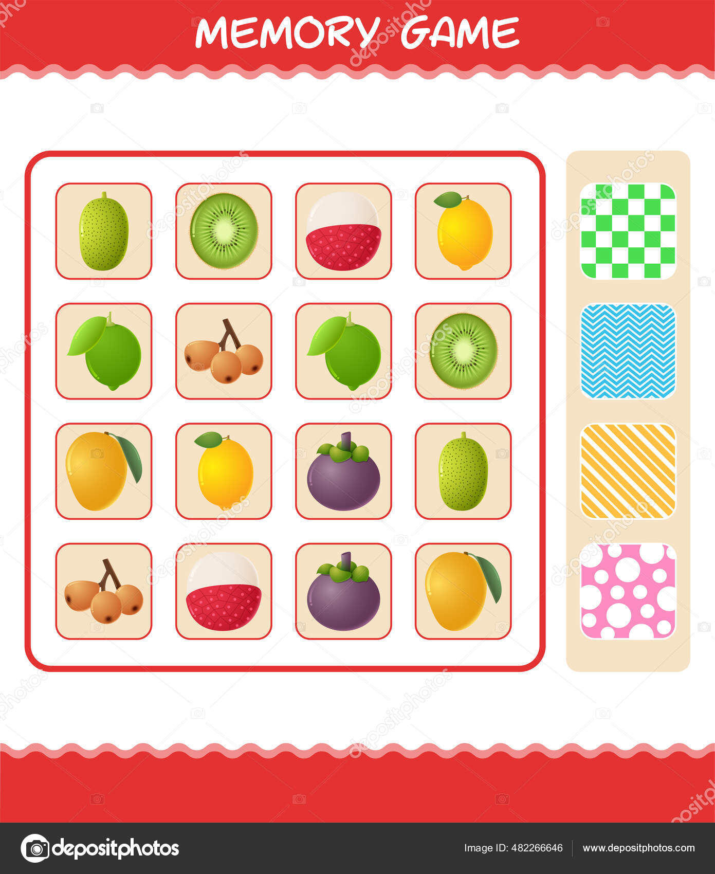 JOGO DA MEMORIA FRUTAS