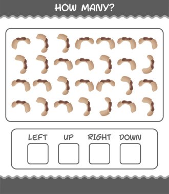 Kaç tane karikatür demirhindi. Oyun sayıyorum. Okul öncesi çocuklar ve bebekler için eğitici bir oyun