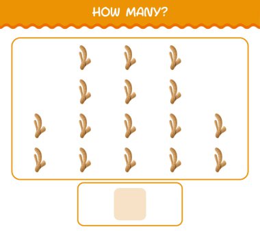 Kaç tane çizgi film zencefili. Oyun sayıyorum. Okul öncesi çocuklar ve bebekler için eğitici bir oyun