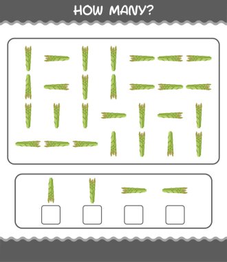 Kaç tane çizgi film kuşkonmazı. Oyun sayıyorum. Okul öncesi çocuklar ve bebekler için eğitici bir oyun