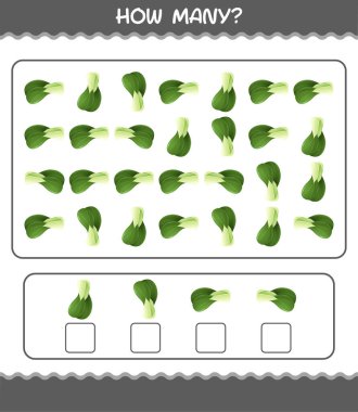 Kaç tane çizgi film bok choy. Oyun sayıyorum. Okul öncesi çocuklar ve bebekler için eğitici bir oyun