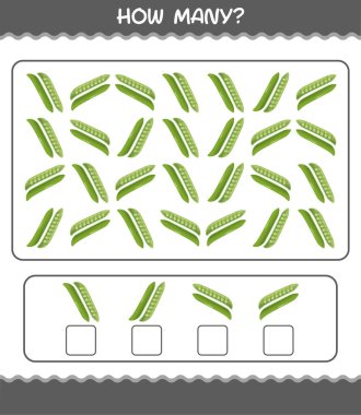 Kaç tane çizgi film yeşil bezelye. Oyun sayıyorum. Okul öncesi çocuklar ve bebekler için eğitici bir oyun