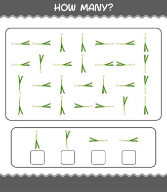 Kaç tane çizgi film taze soğan. Oyun sayıyorum. Okul öncesi çocuklar ve bebekler için eğitici bir oyun