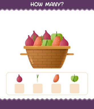 Kaç tane çizgi film sebzesi var? Oyun sayıyorum. Okul öncesi çocuklar ve bebekler için eğitici bir oyun