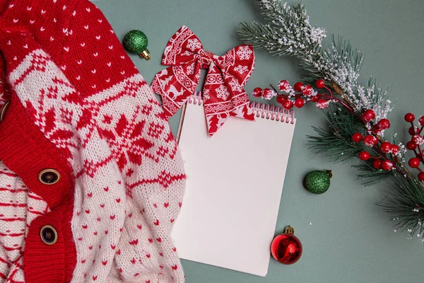 Tarjeta Navidad Con Cajas Decoraciones — Foto de Stock