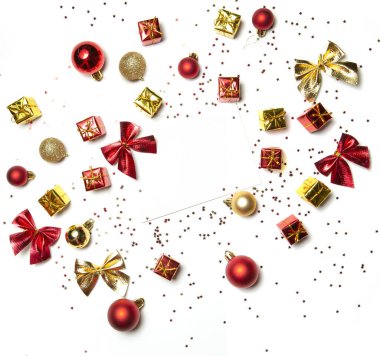 Hediye kutularıyla Noel arkaplanı ve kopyalama alanı