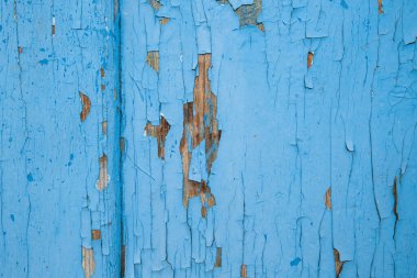 Kırık boyalı mavi ahşap arkaplan 