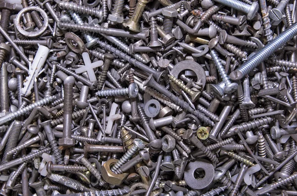 Bolts and nuts background — Stock Photo, Image