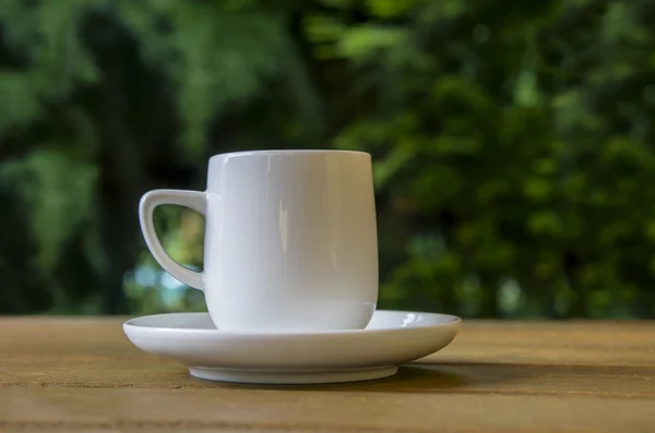 Witte koffie beker — Stockfoto