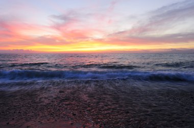 Okyanus Sunset Beach dalgalar