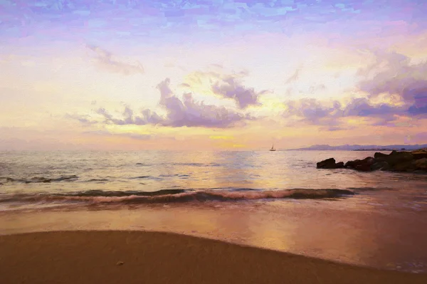 Ocean Sunset Pastel — Stock Photo, Image