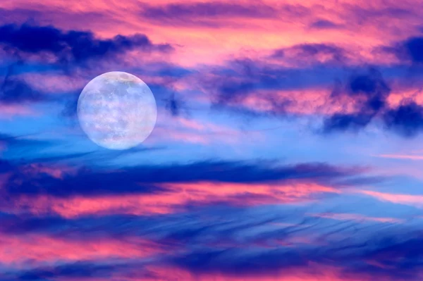 Moon Clouds Skies — Stock Photo, Image