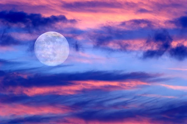 Moon Clouds Skies — Stock Photo, Image