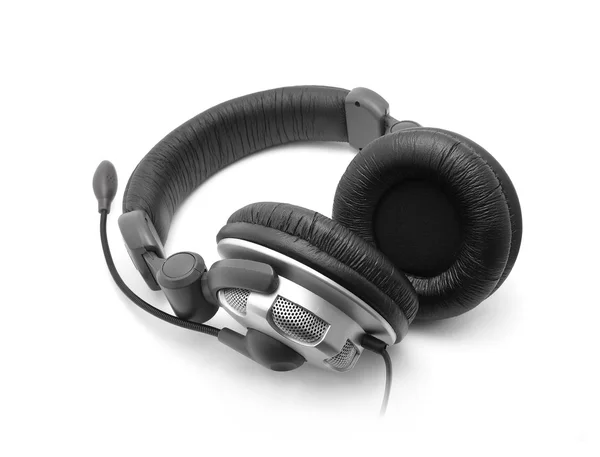 Modern headphones on white — Stock Photo, Image