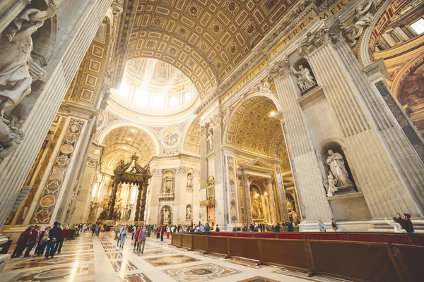 Interior da Basílica de São Pedro — Fotografia de Stock