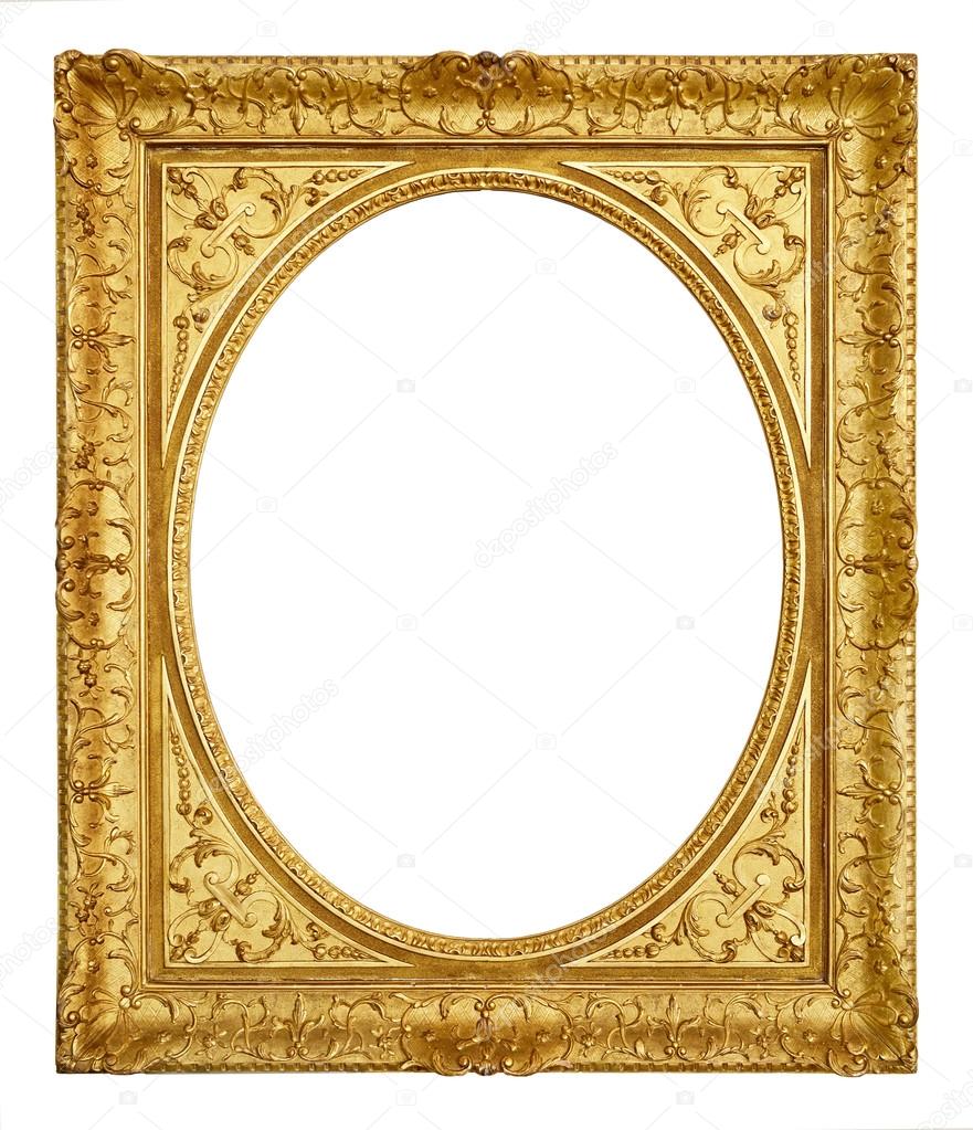 Golden vintage frame