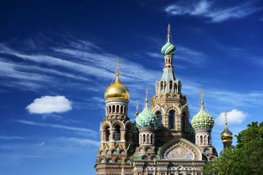Russian orthodox church Spas na Krovi clipart