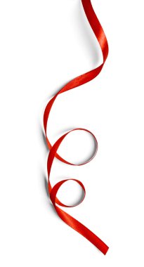 Kıvırcık kırmızı kurdele