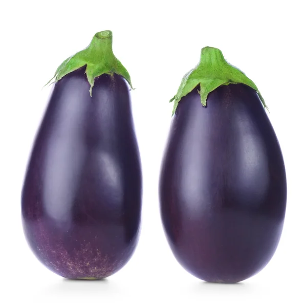 Two ripe fresh aubergines — Stock Photo, Image