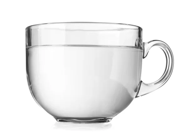 Transparent glass tea cup — Stock Photo, Image