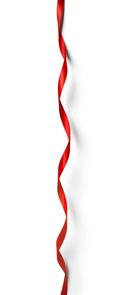 Curly red ribbon — Stock Photo, Image