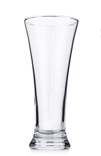 Leeres Glas isoliert auf weiß — Stockfoto