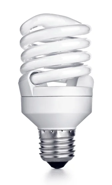 Energy saving fluorescent light bulb — Stock Photo, Image