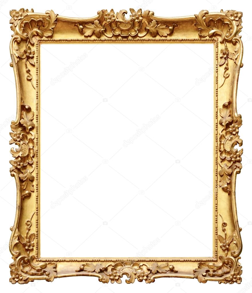 Golden vintage frame