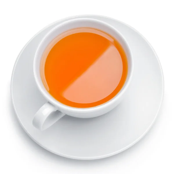 Tasse blanche avec thé — Photo
