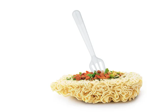 Uncooked fast food vermicelli — Stock Photo, Image