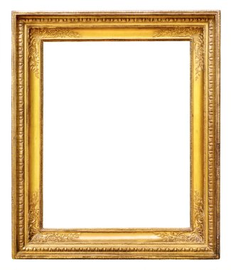 altın antika çerçeve